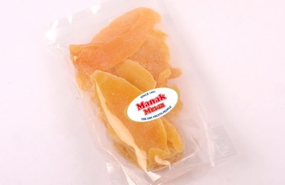 Dried Mango pieces back side