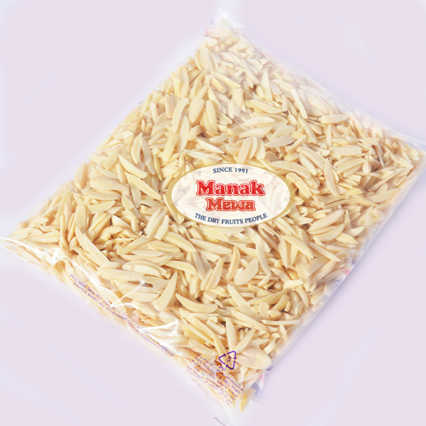 Sliced Blanched California Almond Nuts | Badam Cutting 100g - Image 3