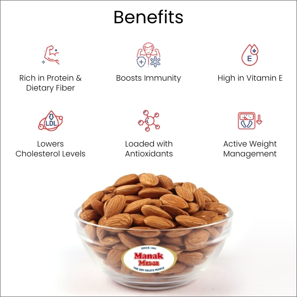 Natural Premium California Almonds | Badam 500g - Image 5