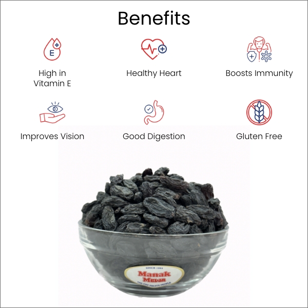 Raisins | Kishmish Black Seedless | Extra Jumbo 500g - Image 3