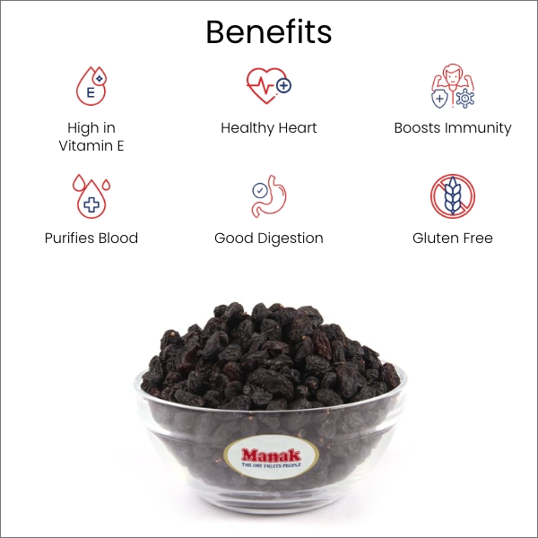 Raisins | Kishmish Black with Seed 250g - Image 4