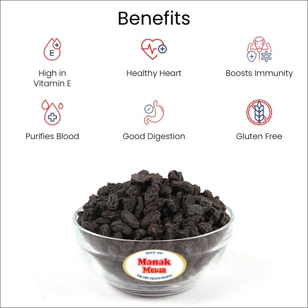 Raisins | Kishmish Black Seedless 500g - Image 4