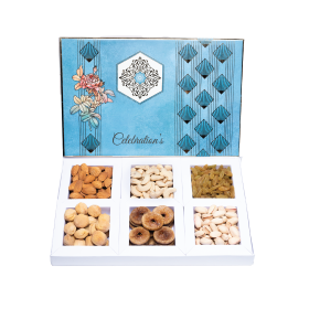 Almonds, Raisins, Cashewnuts, Salted Pistachios, Figs, Apricots Net Wt. 600gms No.06