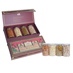 Almonds Bold, Raisins Long, Cashewnuts Jumbo, Salted Pistachios Net Wt. 1000gmsNo. P 18