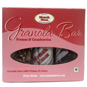 Granola Bars | Date Sweetened | Prune Cranberry | 6 pc 180g